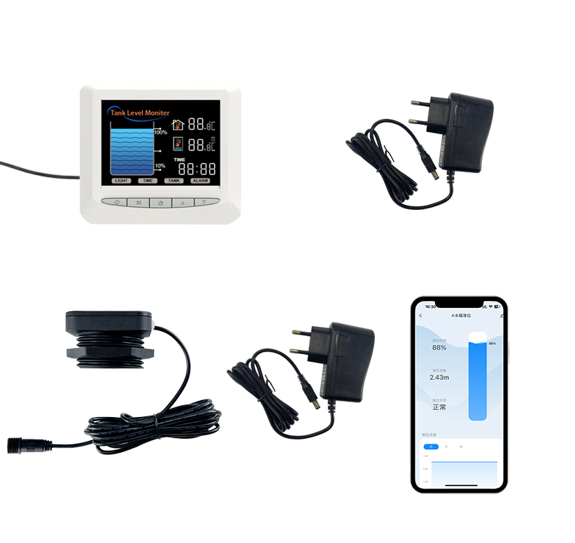 儲水池水量監測實時查看超聲波液位監測器TLC2326LS-WL